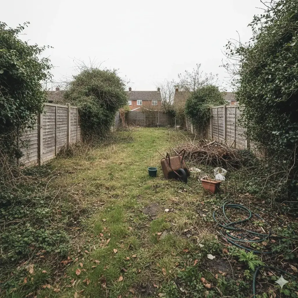 Original neglected backyard photo