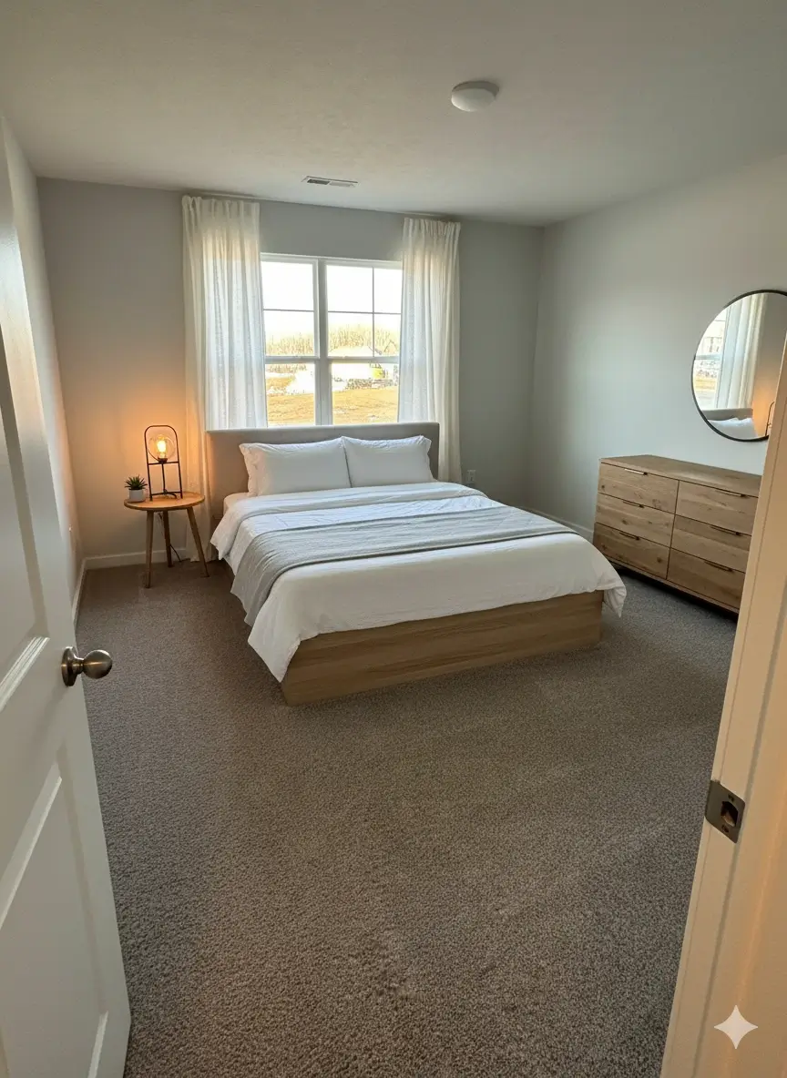 Minimalist style AI interior design - AI Designed
