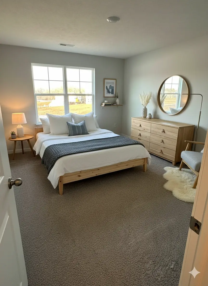 Scandinavian style AI interior design - AI Designed